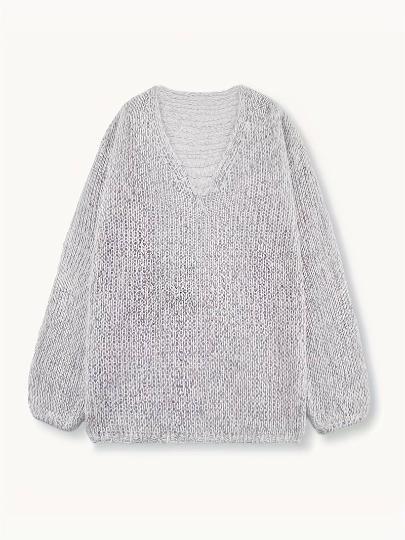 Noa – Strickpullover mit V-Ausschnitt