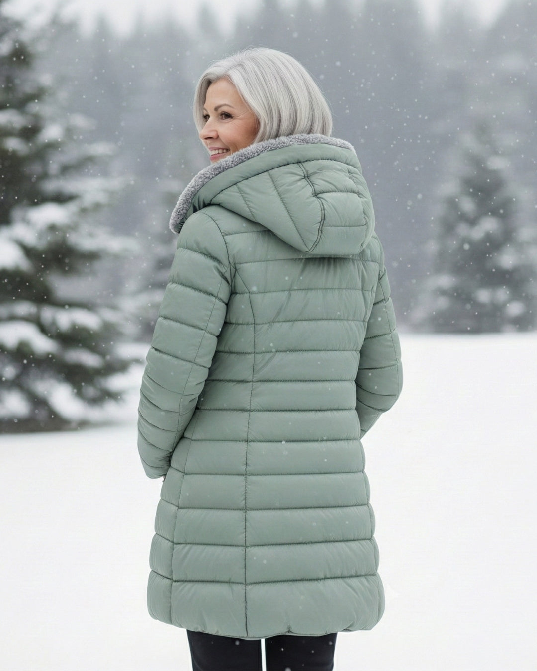 Elena – Gefütterte Winterjacke mit Kapuze