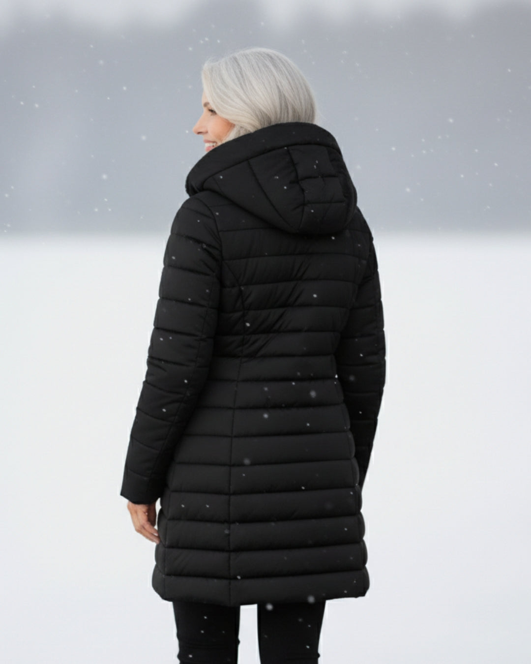 Elena – Gefütterte Winterjacke mit Kapuze