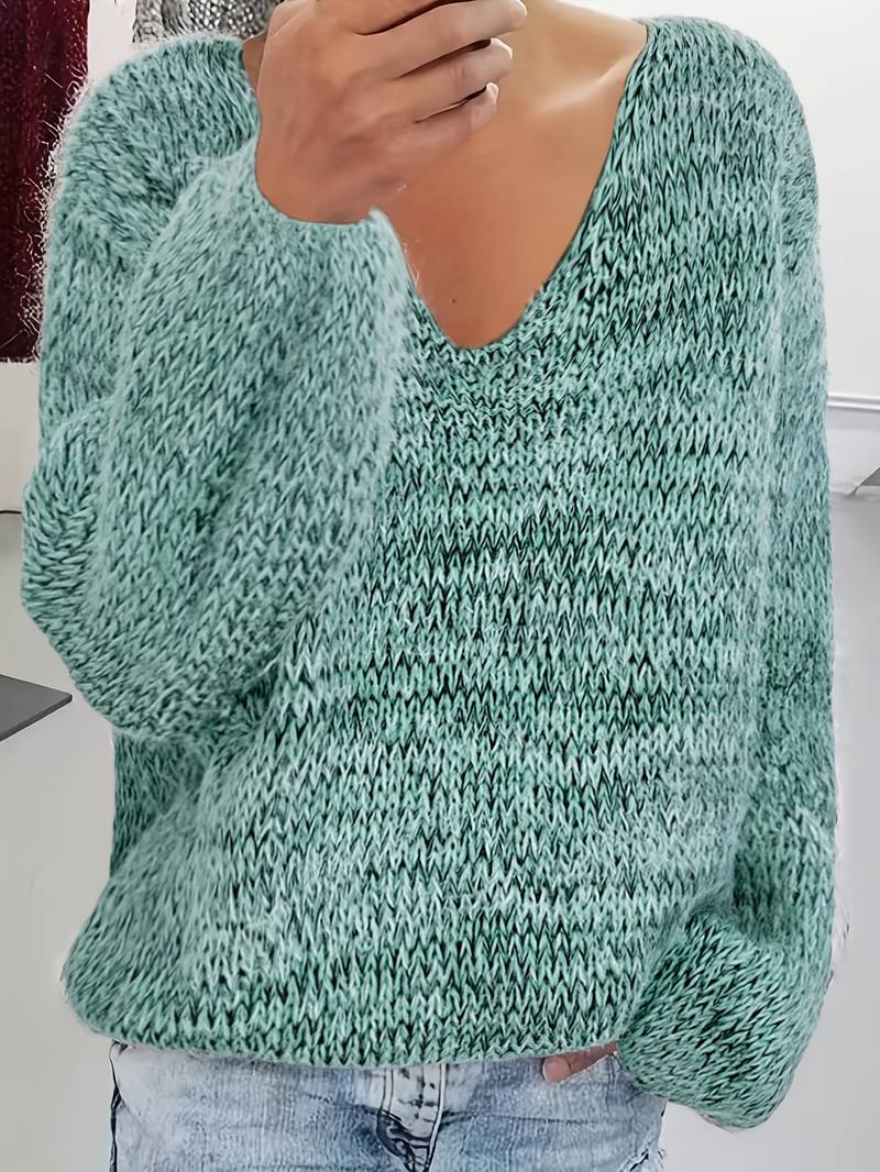 Noa – Strickpullover mit V-Ausschnitt