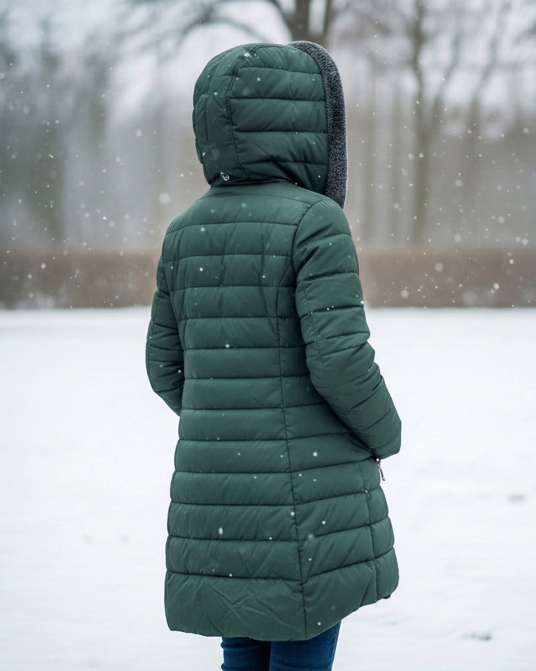 Elena – Gefütterte Winterjacke mit Kapuze