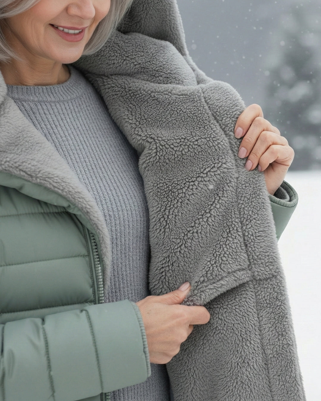 Elena – Gefütterte Winterjacke mit Kapuze